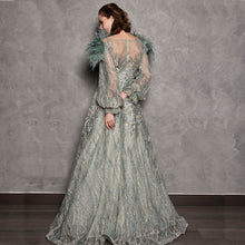 Load image into Gallery viewer, ORA LACE BEADING GOWN
