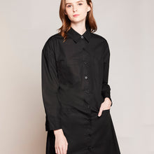 Load image into Gallery viewer, Elastic Back Shirt Dress
