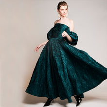 Load image into Gallery viewer, Lyla Jaquard Puff Gown
