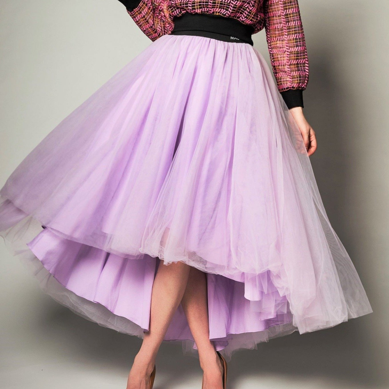 Tulle High Low Skirt