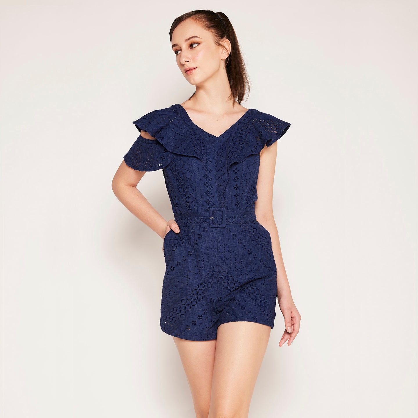 Eyelet Romper