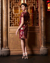 Load image into Gallery viewer, Rú Huā Floral Applique Dress
