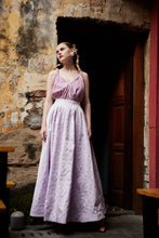 Load image into Gallery viewer, Odessa Brocade Suede Bareback Gown

