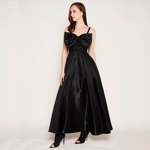 LILIA FRONT BOW STRAPPY GOWN