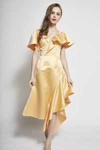 Shilo Ruffled Asymmetric Dress