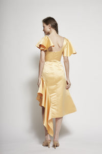 Shilo Ruffled Asymmetric Dress