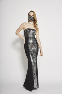 Helena Metallic Tube Dress