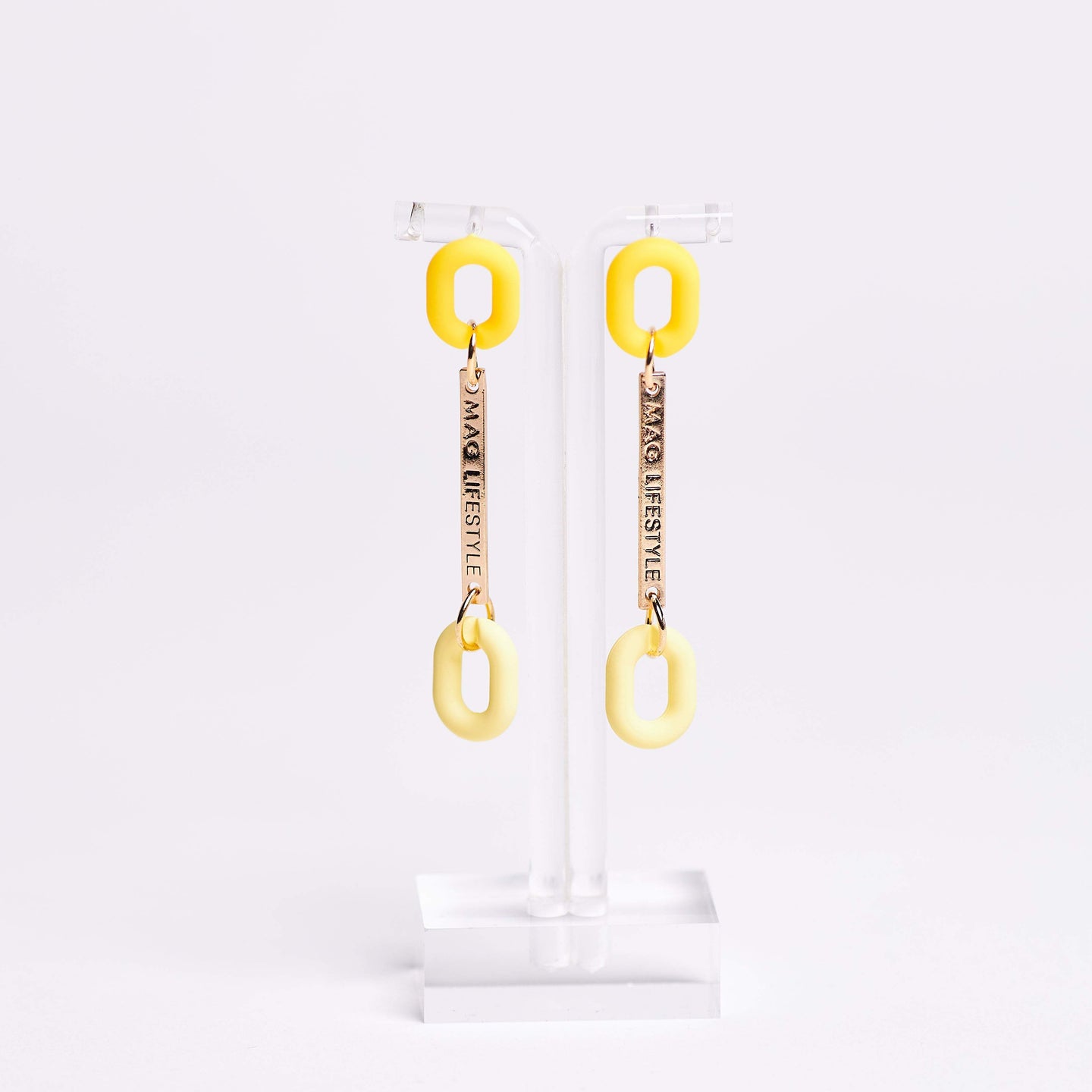 Maglifestyle Logo Plate Earring