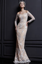 Load image into Gallery viewer, Renee Off shoulder Long Sleeve Lace Gown
