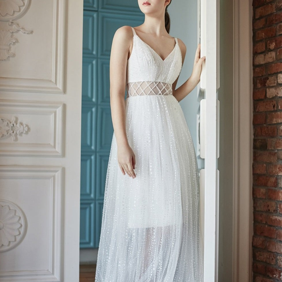 Uni Braids Strap Shinning Gown