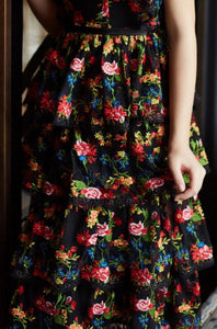 Brianna Embroidered Layered Dress