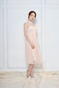 Viviance Tulle Sleeve Dress