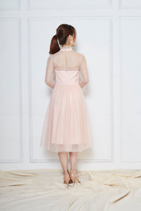 Viviance Tulle Sleeve Dress