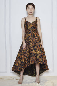 Paola Leopard High Low Dress