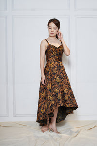Paola Leopard High Low Dress