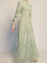Load and play video in Gallery viewer, Ella embroidered maxi dress

