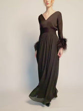 Load and play video in Gallery viewer, Panthea Ostrich feather gown
