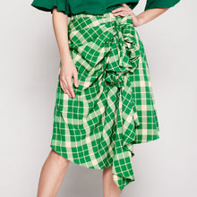 Load image into Gallery viewer, Checked Ruffled Skirt
