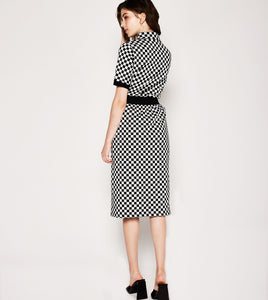 Checked Pencil Skirt